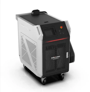 Vrhunski crno-bijeli 1000W laserski sistem za čišćenje, vrhunski-industrijski tretman površine za metalnu hrđu i boju za drvo